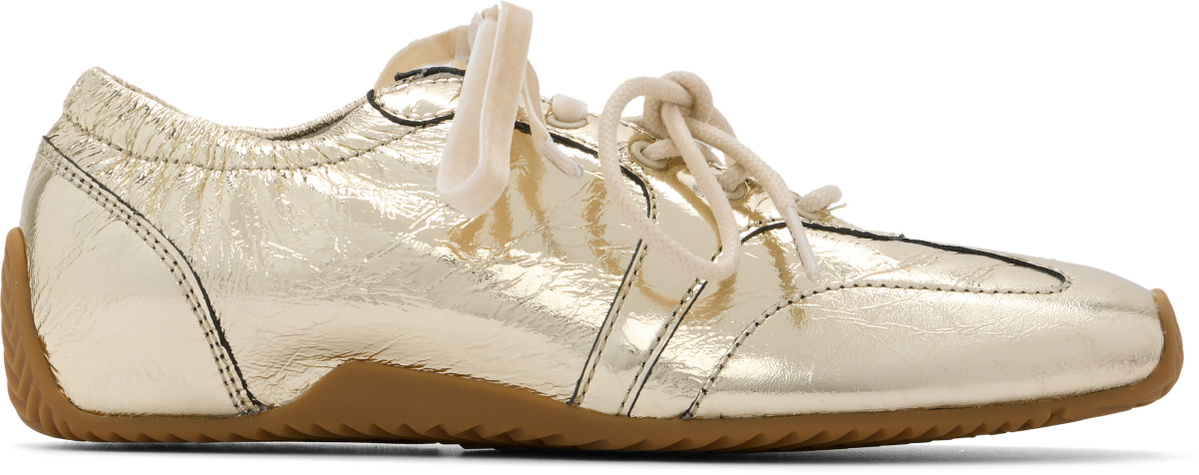 rag & bone Gold Emilee Ballet Runner Sneakers