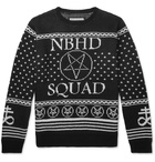 Neighborhood - Jacquard Knitted Sweater - Men - Black