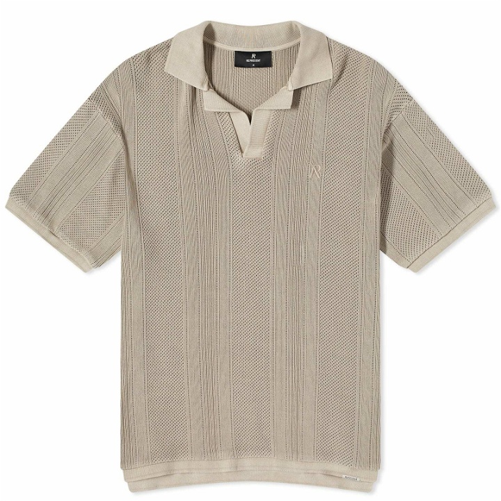 Photo: Represent Open Stitch Polo Shirt in Cashmere