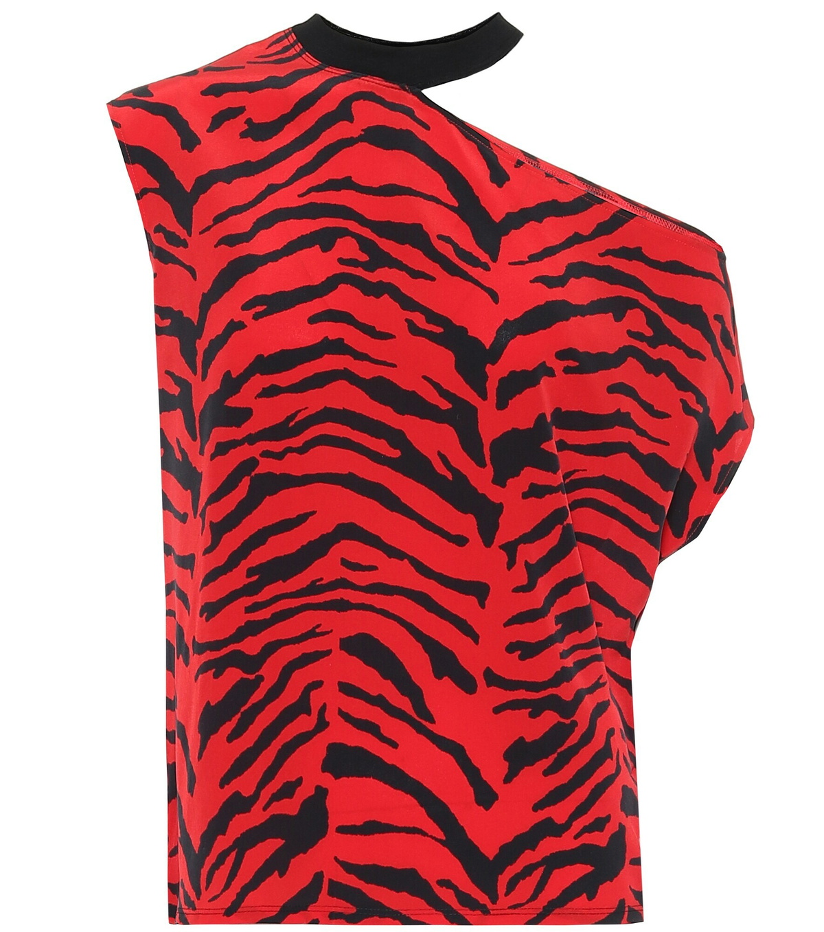 Rta - Axel printed silk off-shoulder top