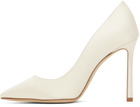 Jimmy Choo Off-White Romy 100 Heels