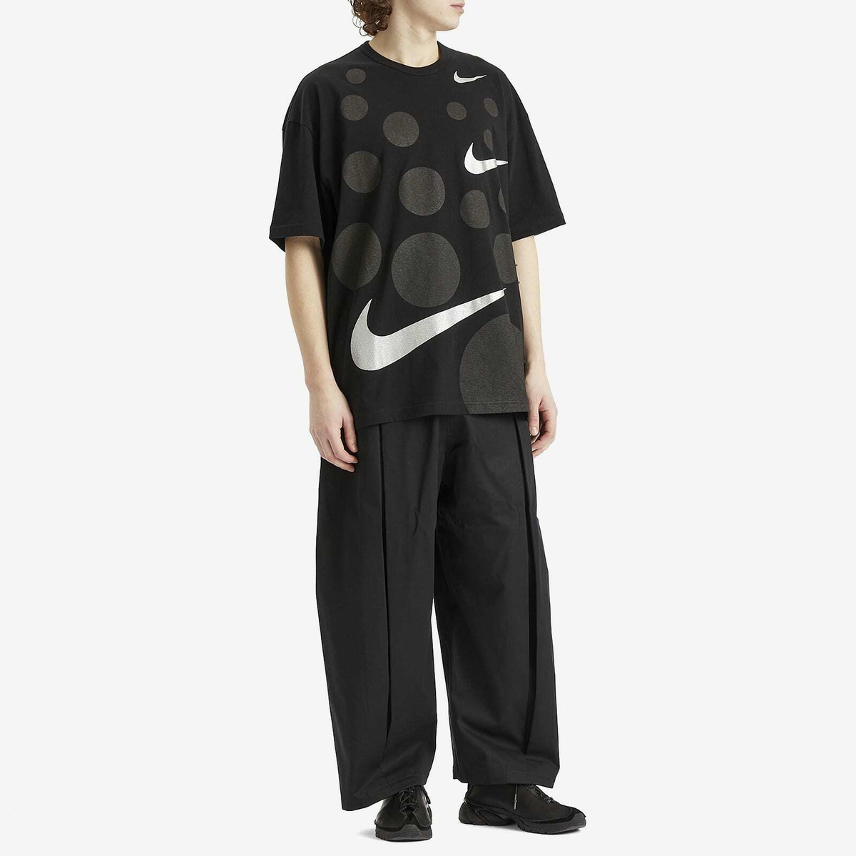 Comme des Garçons Men's x Nike Dot T-Shirt in Black