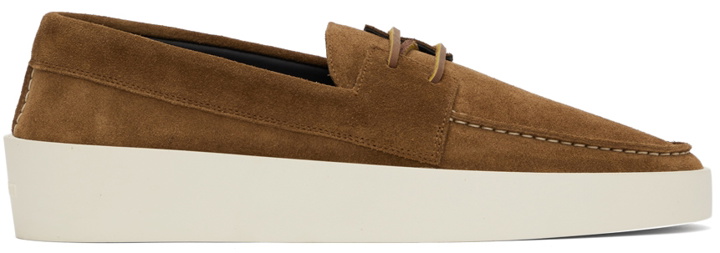 Photo: Fear of God Brown Suede Boat Shoes