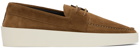 Fear of God Brown Suede Boat Shoes