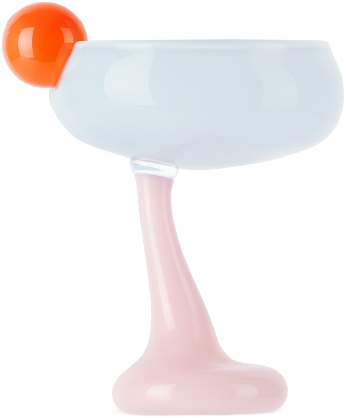 Photo: Helle Mardahl Pink & Blue Bon Bon With A Twist Cocktail Glass