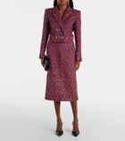 Alessandra Rich Sequined cropped tweed blazer