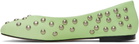 Gimaguas Green 'Bailarina' Studs Ballerina Flats