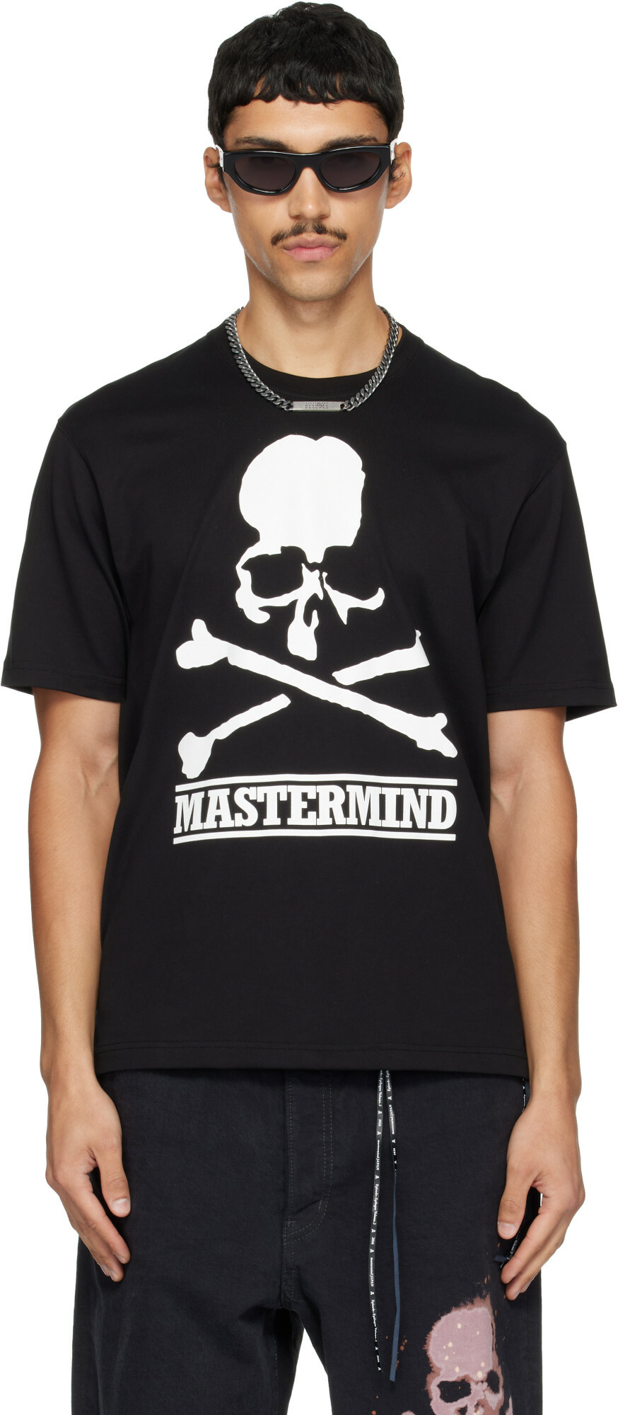 mastermind JAPAN Black MJ Bold Logo S/S T-shirt