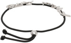 MM6 Maison Margiela Black Letter Collection Bracelet