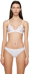 La Perla White Triangle Bra