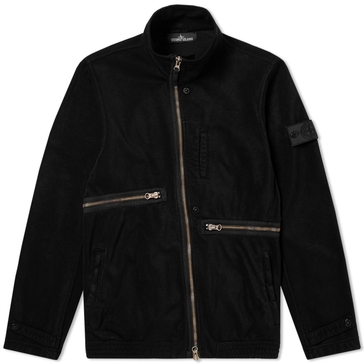 Photo: Stone Island Shadow Project Garment Dyed Dual Jersey Knit Field Jacket