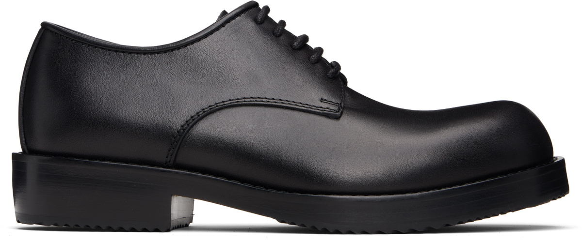 Dries Van Noten Black Leather Derbys