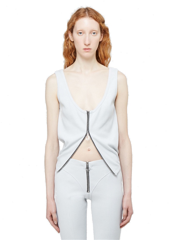 Photo: Zip-Up Vest Top in Grey