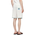 Casablanca Off-White Palm Tree Emblem Crochet Shorts