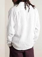 Orlebar Brown - Shanklin Linen Half-Placket Shirt - White