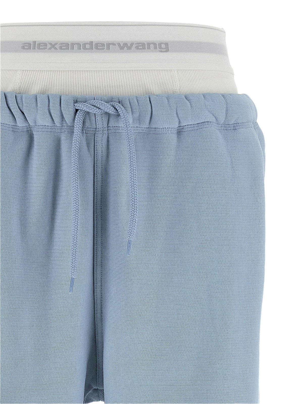 T by Alexander Wang wide Leg W/ Logo Elastic Exposed Brief Joggers