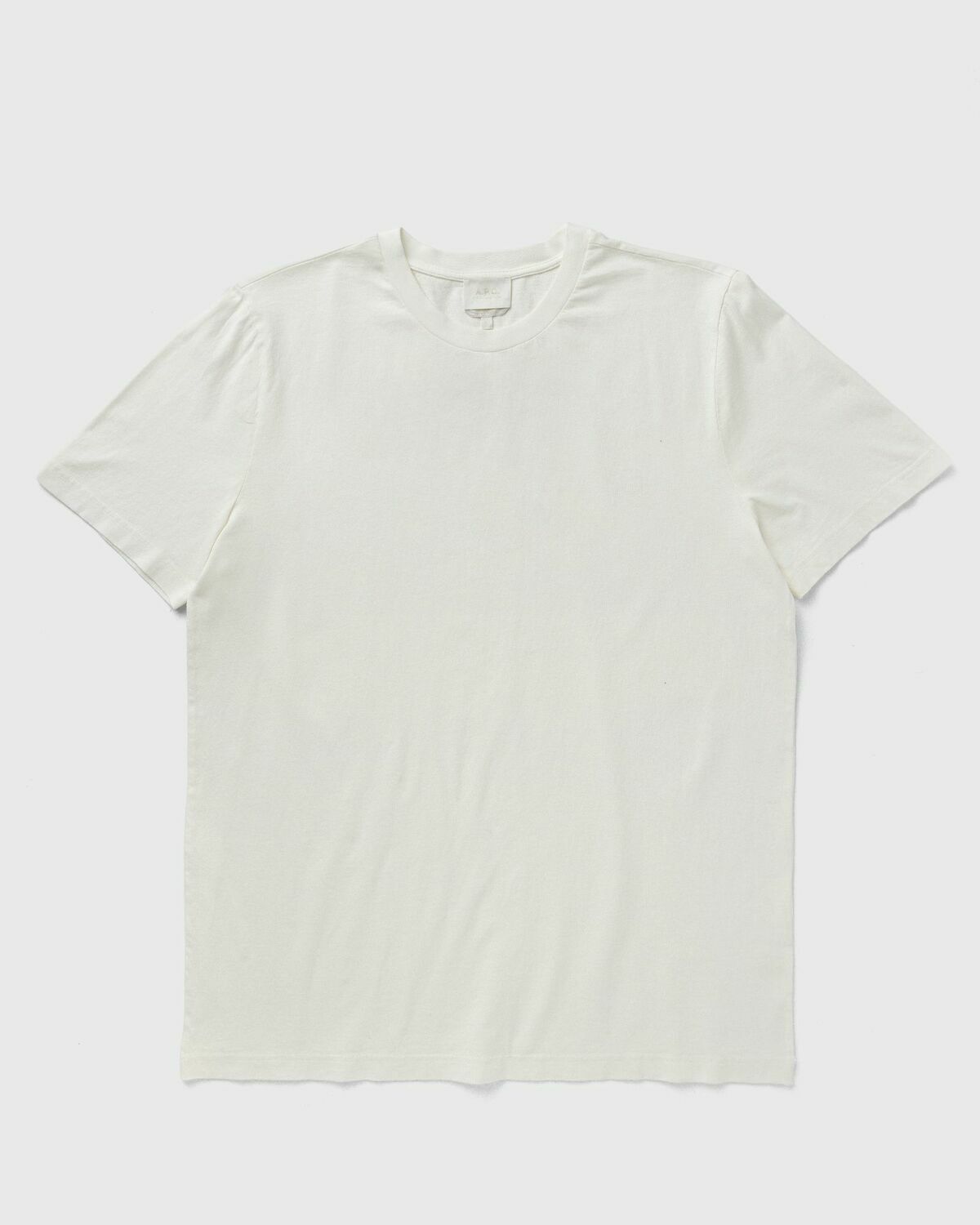 A.P.C. JERSEY BIOLOGIQUE TEINTUREINERALE Beige Mens Shortsleefe