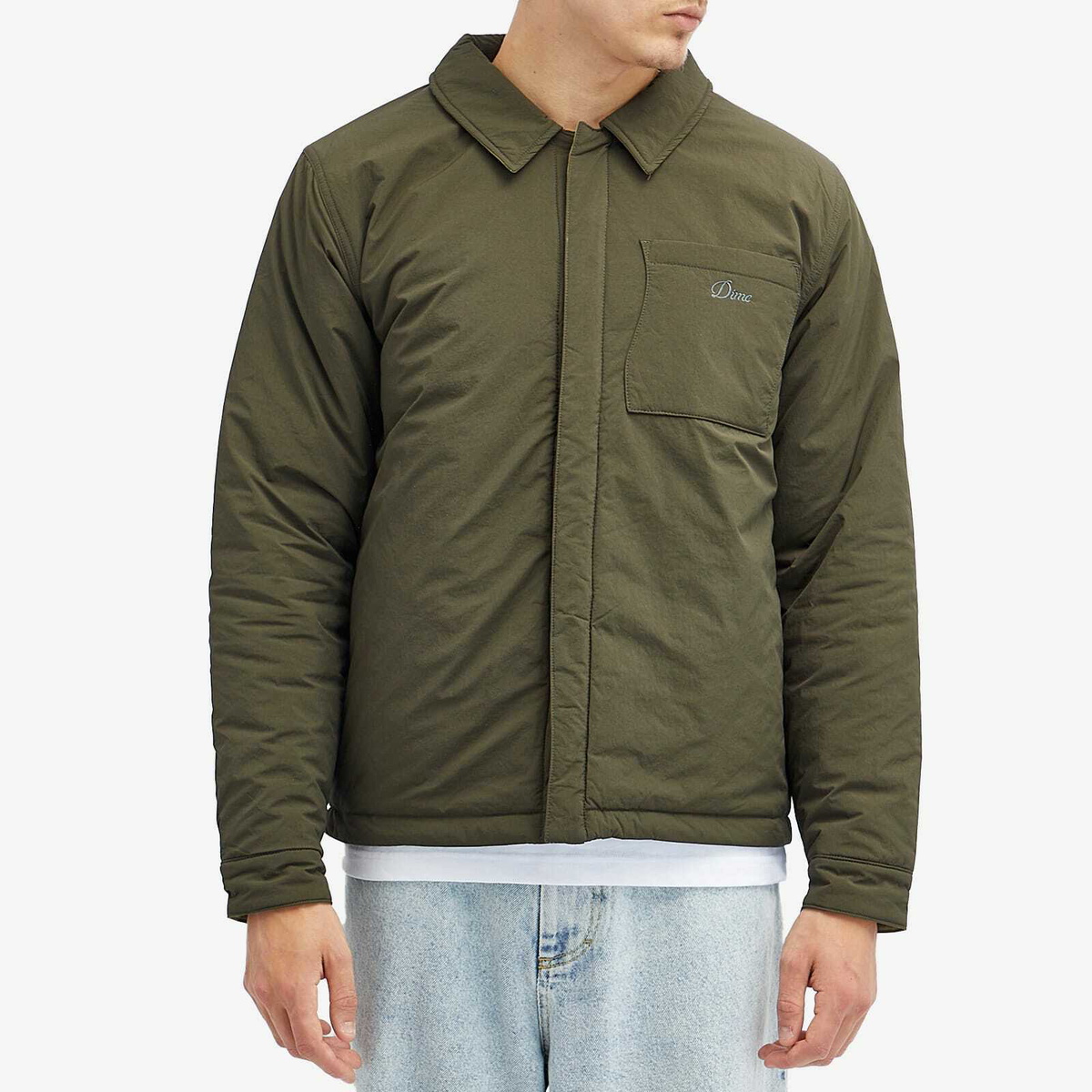 Dime Men's Reversible Insulated Jacket in Moss/Army Dime