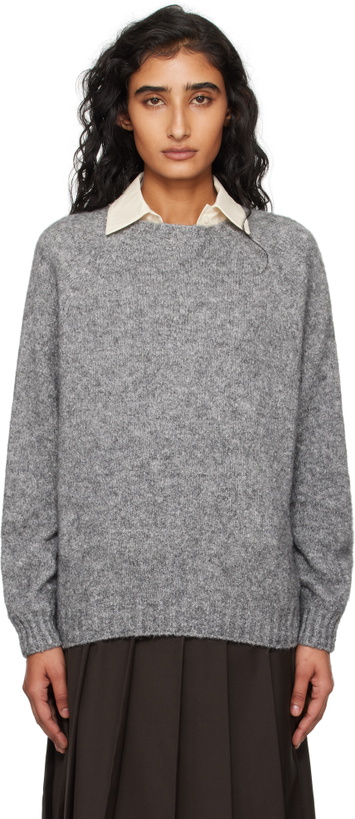 Photo: Weekend Max Mara Gray Ghiacci Sweater