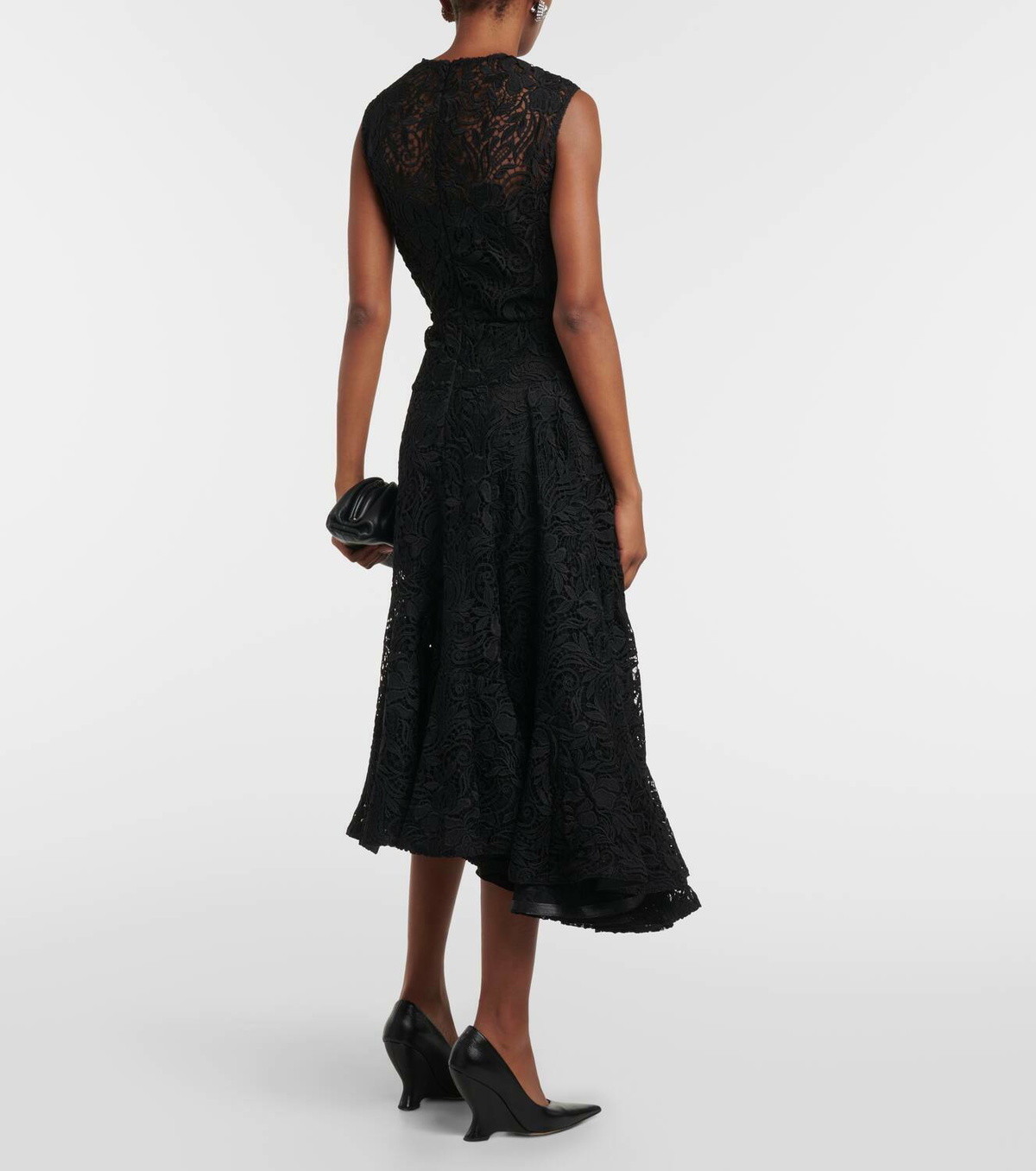 Erdem Lace Dress Guipure Lace Midi Dress Erdem Green Lace Dress ERDEM  Tiered Floral