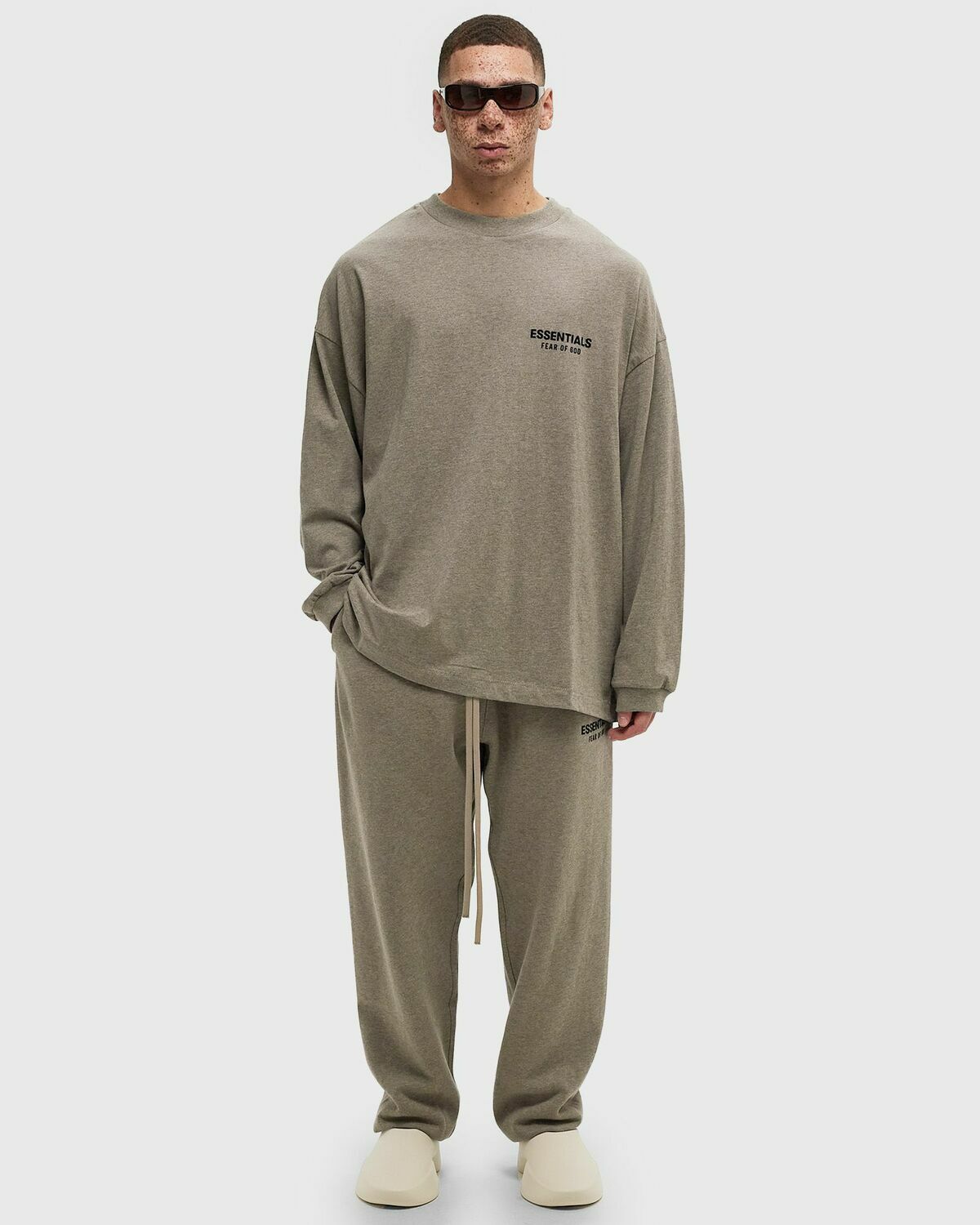 Fear Of God Essentials Jersey Long Sleeve T-Shirt Grey