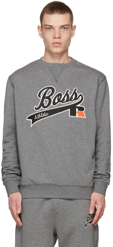 Photo: Boss Grey Russell Athletic Edition Sweatshirt
