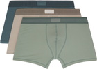 SKIMS Three-Pack Multicolor SKIMS Cotton 3 Boxer Briefs