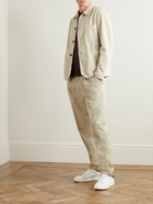 Barena - Gazara Tapered Pleated Cotton-Blend Suit Trousers - Neutrals