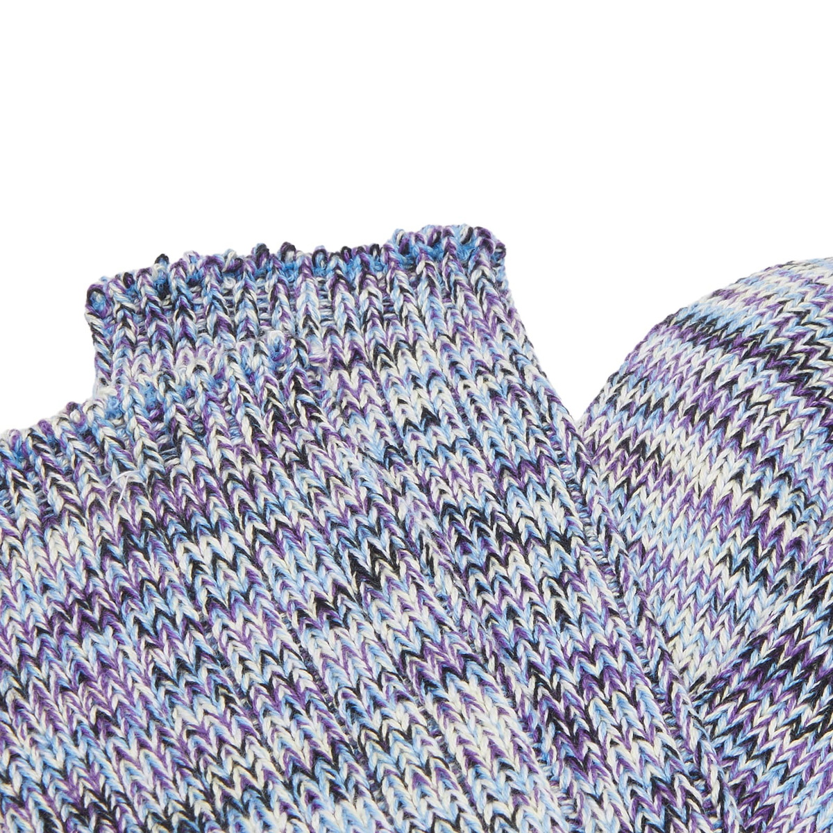 Anonymous Ism 5 Colour Mix Crew Sock in Purple Melange