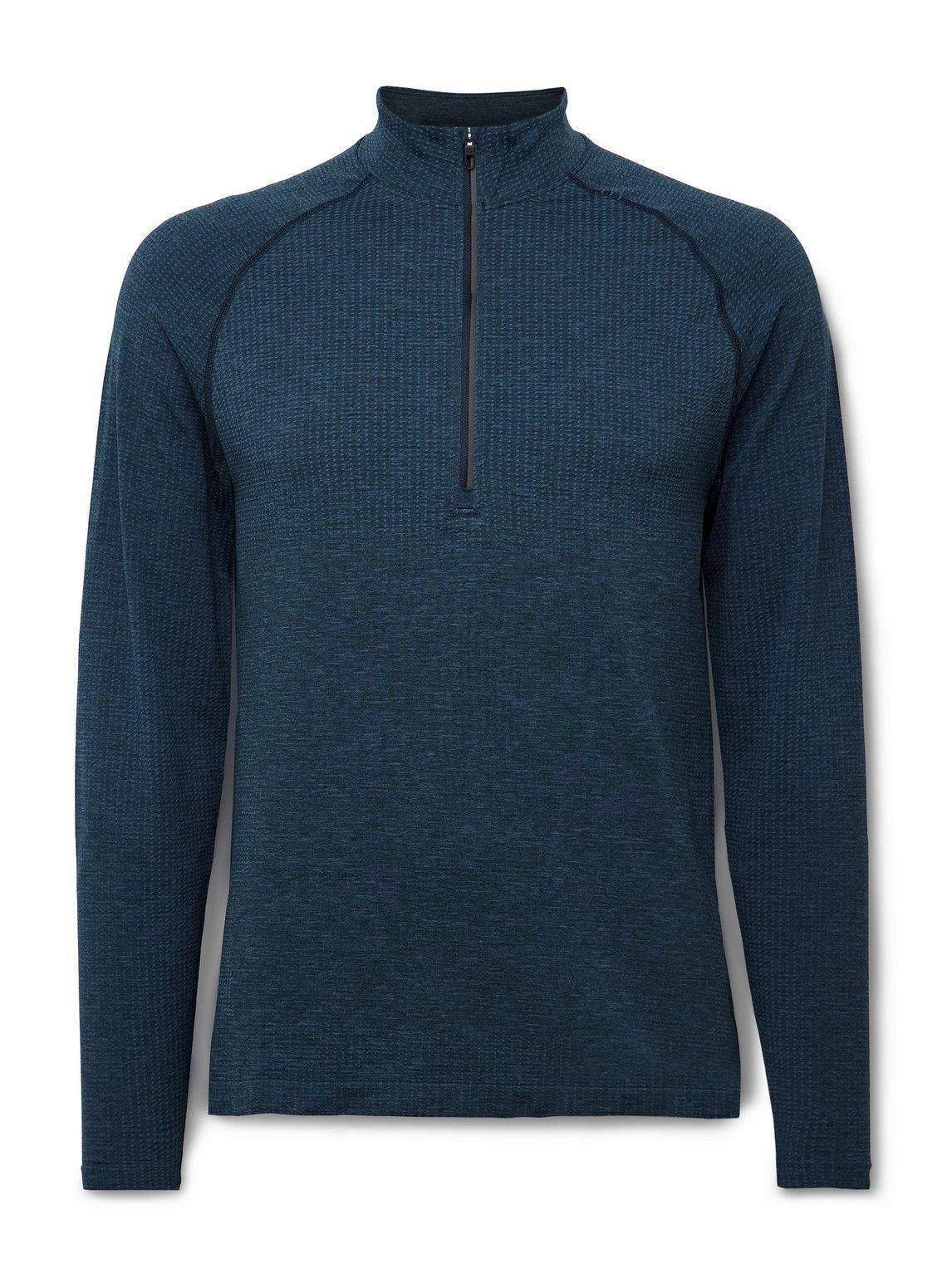 【LULULEMON】Stretch-jersey half-zip top トップ MEN'S SOFT JERSEY HALF ZIP - HEATHERED VAPOR | Performance