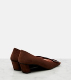 Roger Vivier Belle Vivier suede pumps