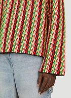 Lanvin Curb Chevron Knit Jacket