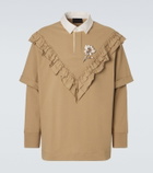 Simone Rocha Ruffled cotton polo shirt