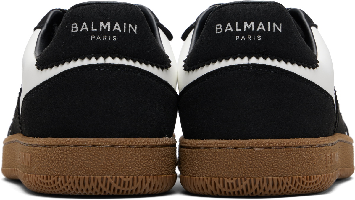 Balmain Black & White Swan Sneakers