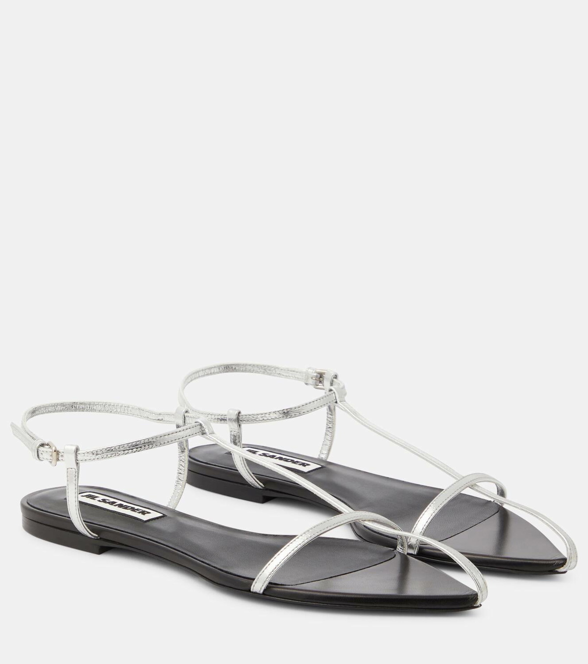 Jil Sander Metallic leather sandals Jil Sander