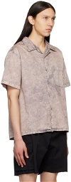 Les Tien Taupe Washed Shirt