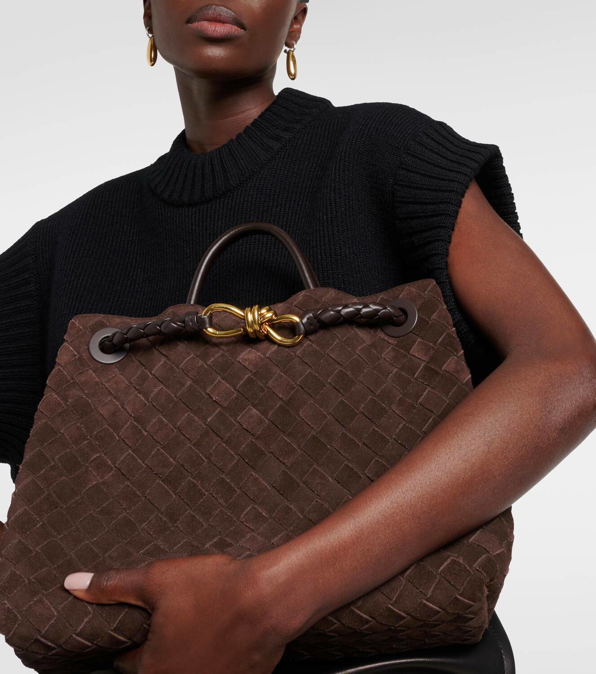 Bottega Veneta Andiamo Medium suede tote bag Bottega Veneta