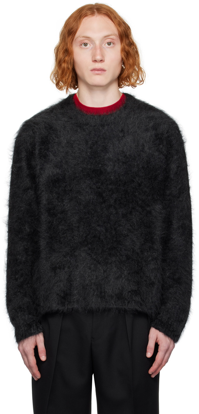 RAINMAKER KYOTO Red Crewneck Sweater RAINMAKER KYOTO