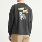 Human Made Men's Dog Overalls Long Sleeve T-Shirt in Black