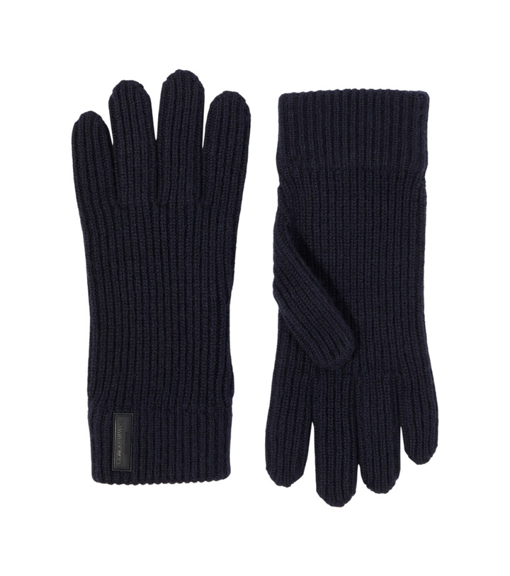 Photo: Giorgio Armani Ribbed-knit cashmere gloves