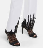 Rene Caovilla Galaxia embellished suede sandals