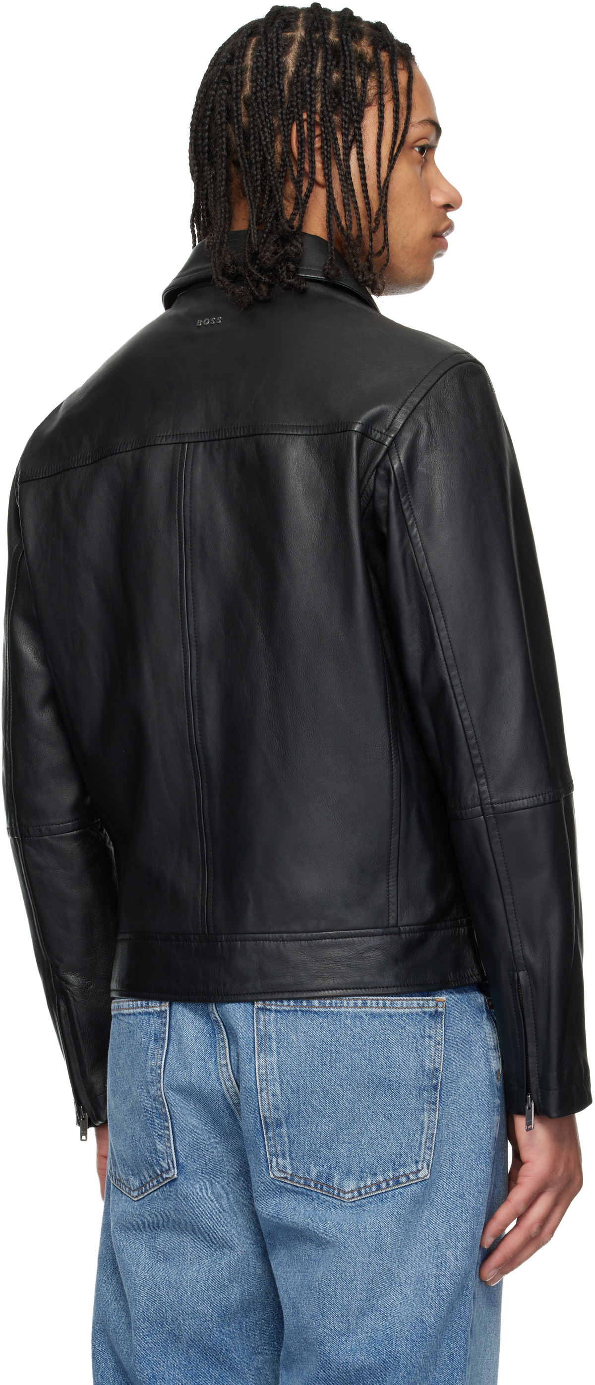 BOSS Black Regular Fit Nappa Leather Jacket