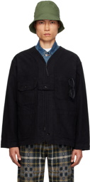 Engineered Garments Black Kangaroo Pocket Jacket