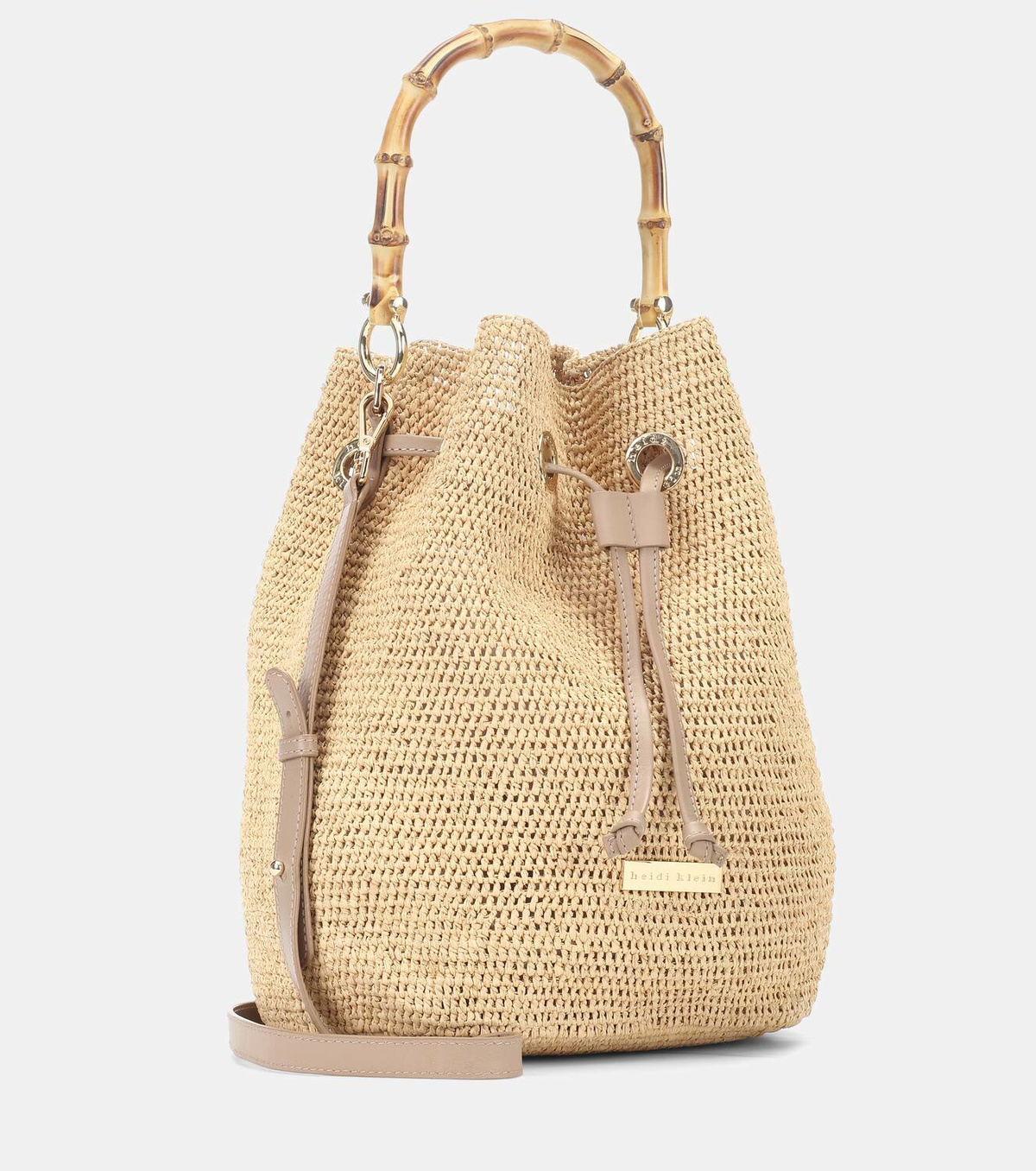 Heidi Klein Savanna Bay Mini raffia bucket bag Heidi Klein