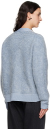 Acne Studios Blue Fluffy Cardigan