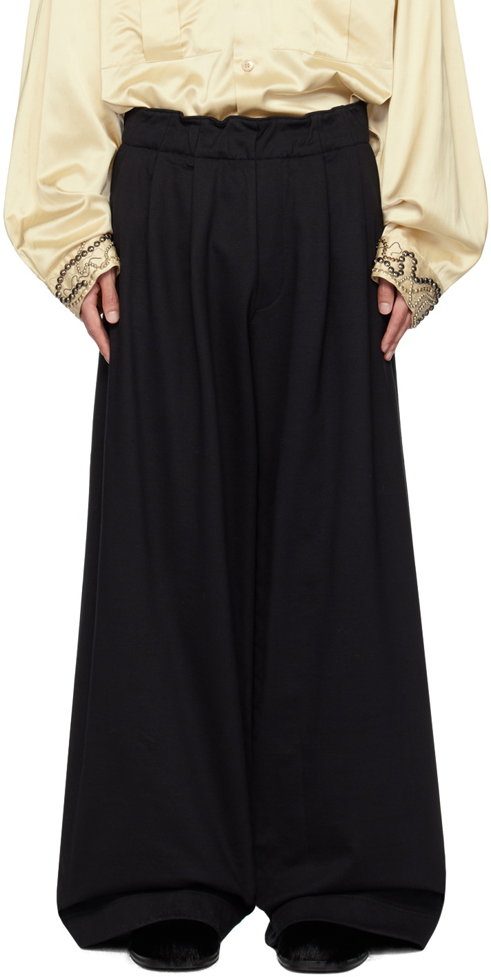 Dries Van Noten Black Elasticized Sweatpants Dries Van Noten