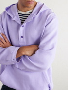 God's True Cashmere - Linen Hooded Jacket - Purple