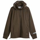 Poliquant Men's Fleece Hooded Quarter Zip Sweatshirt in Olive