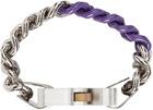 1017 ALYX 9SM Silver & Purple Buckle Bracelet