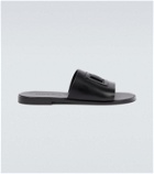 Dolce&Gabbana Logo leather slides
